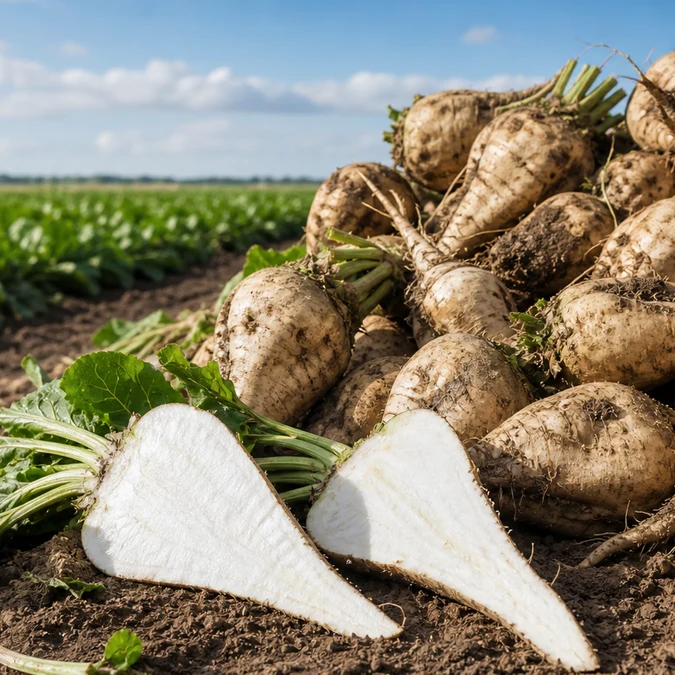 Harvested sugar beet